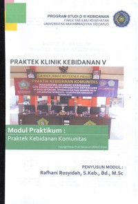 Image of Modul Praktikum Praktek Klinik Kebidanan V (Praktek Kebidanan Komunitas)