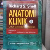 Image of Anatomi Klinik : Untuk Mahasiswa Kedokteran bagian 1