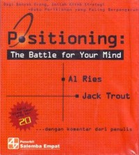 Image of Positioning : The Battle for Your Mind