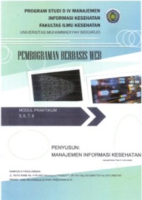 Image of Pemrograman berbasis Web (Modul Praktikum 5 6 7 8)
