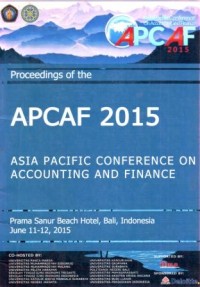 Image of Proceeding of the APCAF 2015 : Asia Pacific Conference on Accounting and Finance