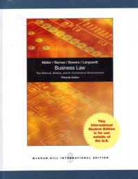 Image of Business Law : The Ethical, Global and E-Commerce Environment
