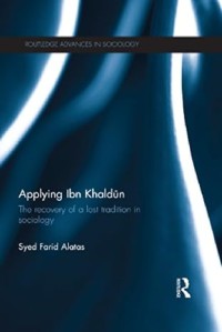 Image of Applying Ibn Khaldun : the Recovery of a Lost Tradition in Sociology