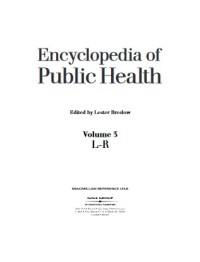 Image of Encyclopedia of Public Health : Volume 3 L-R