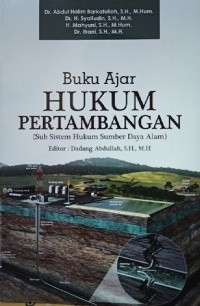Image of Buku Ajar Hukum Pertambangan (Sub Sistem Hukum Sumber Daya Alam)