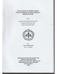 Image of SISTEM REKAM MEDIS PASIEN PUSAT KESEHATAN MASYARAKAT BERBASIS WEB