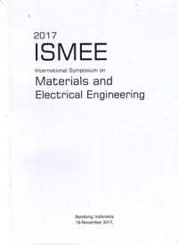 Image of International Symposium on Materials and Electrical Engineering (ISMEE) 2017 (Bandung, Indonesia, 16 November 2017)
