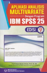Image of Aplikasi Analisis Multivariate dengan Program IBM SPSS 25