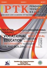 Image of Jurnal PTK : Pendidikan Teknologi Kejuruan (UNP)