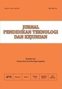 Image of Jurnal Pendidikan Teknologi dan Kejuruan (JPTK) (Undiksha)
