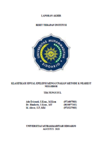Image of Klasifikasi Sinyal Epilepsi Menggunakan Metode K-Nearest Neighbor