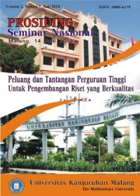 Image of Prosiding Seminar Nasional Malang 14 Juni 2014: Peluang dan Tantangan Perguruan Tinggi untuk Pengembangan Riset yang Berkualitas