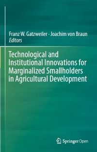 Image of Technological and Institutional Innovations for Marginalized Smallholders in Agricultural Development