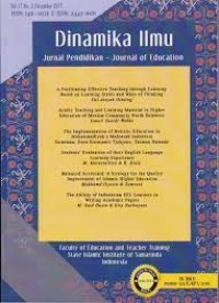 Image of Dinamika Ilmu: Jurnal Pendidikan = Journal of Education