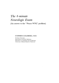 Image of The 4-Minute Neurologic Exam (An Answer to the Neuro WNL Problem)