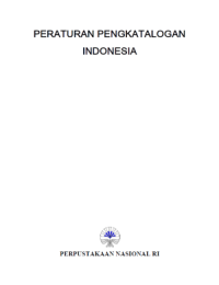 Image of Peraturan Pengatalogan Indonesia