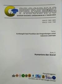 Image of Prosiding Seminar Nasional Cendikiawan 5 tahun 2019: Sumbangsih Hasil Penelitian dan Pengembangan untuk Indonesia Lebih Baik (Buku 2: Humaniora dan Sosial)