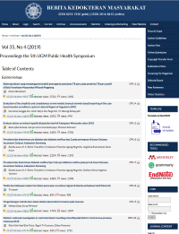 Image of Proceedings the 5th UGM Public Health Symposium (Vol 35, No 4, 2019)