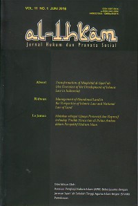 Image of Al-Ihkam: Jurnal Hukum dan Pranata Sosial
