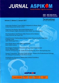 Image of Jurnal Aspikom (Asosiasi Pendidikan Tinggi Ilmu Komunikasi)