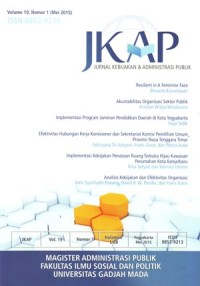 Image of Jurnal Kebijakan dan Administrasi Publik (JKAP)