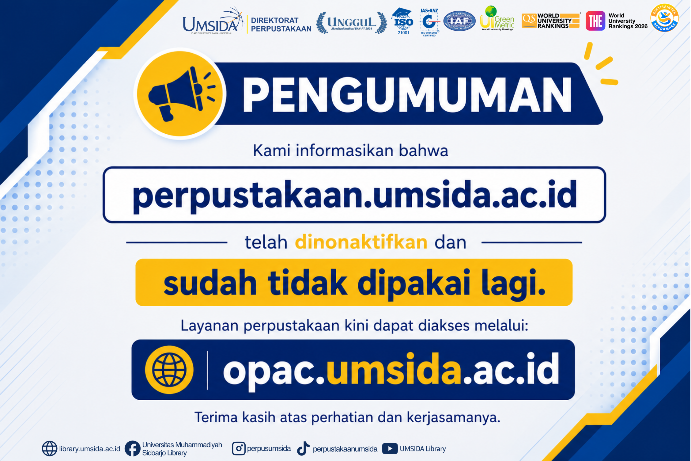 Informasi OPAC Baru